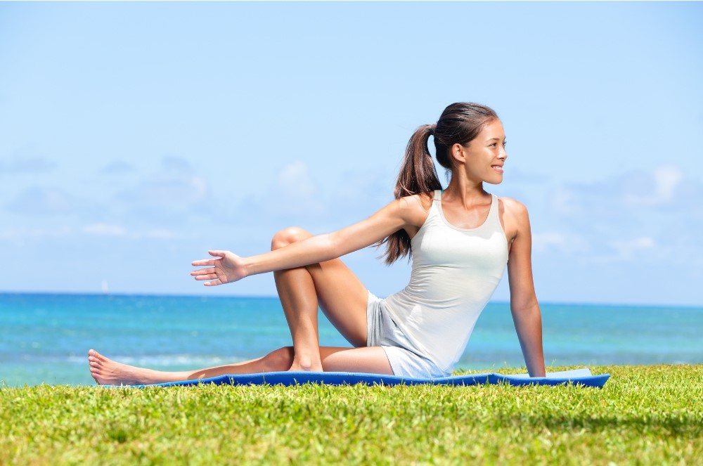 stretching glutei per allungare e sciogliere le tensioni