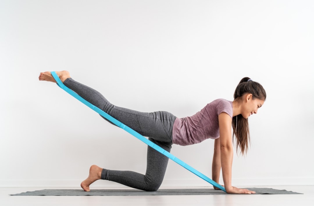 glutei con elastico