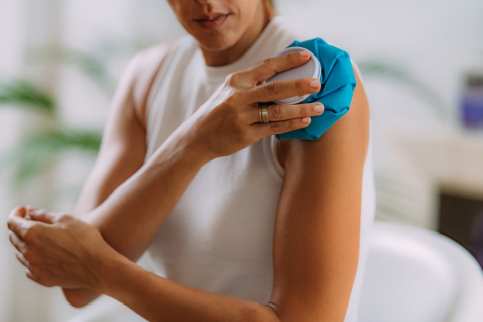 stiramento muscolare ghiaccio