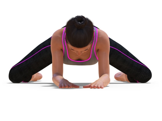 stretching della rana